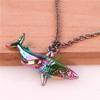 Punk Shark Charm Necklace Ocean Animal Pendants Necklaces for Women Men Best Gift Chain Neck Decotraion Choker Steampunk Jewelry