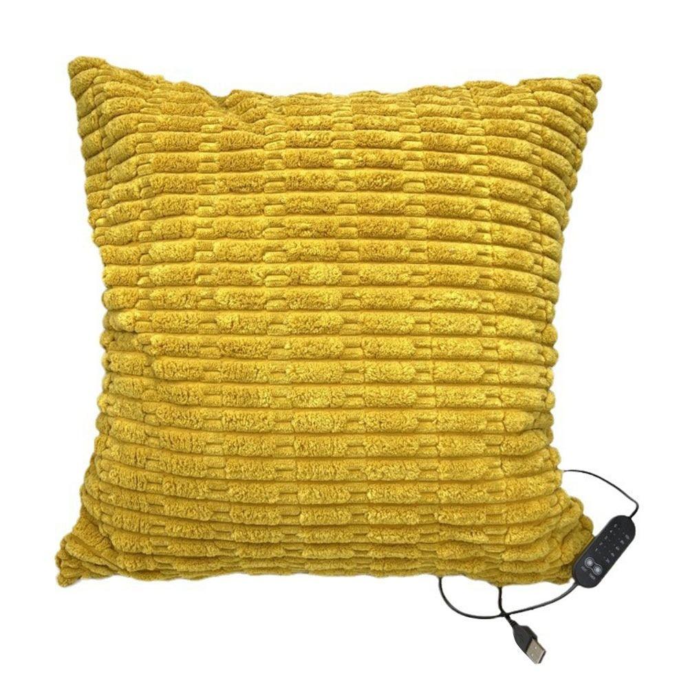 Washable Heate Cushion Super Soft Chair Sofa Throw Pillow Heating Plush Pillow  Home Office