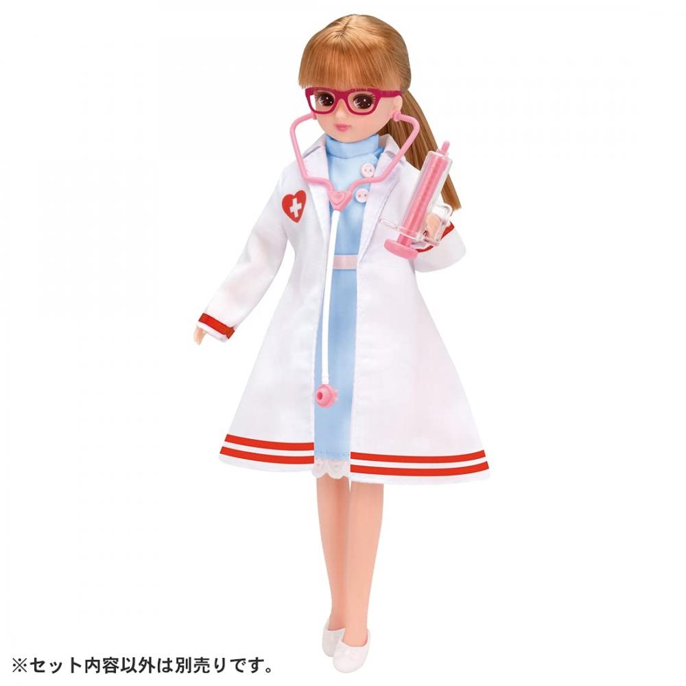 TAKARA TOMY "Licca-chan Dress Oisha-san & Kangoshi-san Dress Set" Dress-up doll play house toy 3 years old and above Toy safety standard passed ST mar