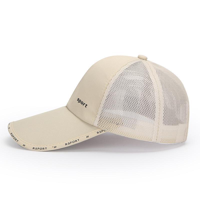 Spring Summer Outdoor Thin Baseball Cap Men's Sunshade Sunscreen Cap Breathable Quick-Drying Cap