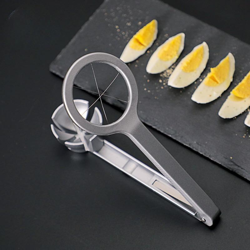Stainless Steel Egg Slicer Manual Kitchen Tool Egg Slicer For Hard Boiled Eggs for Salad Meal Prep