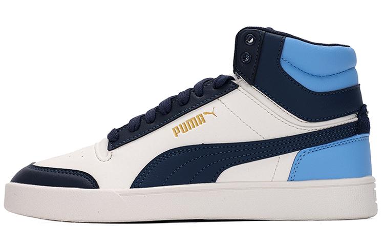 PUMA Shuffle Mid Mid Tops Casual Skateboarding Shoes Unisex Blue White 380748-09 35.5