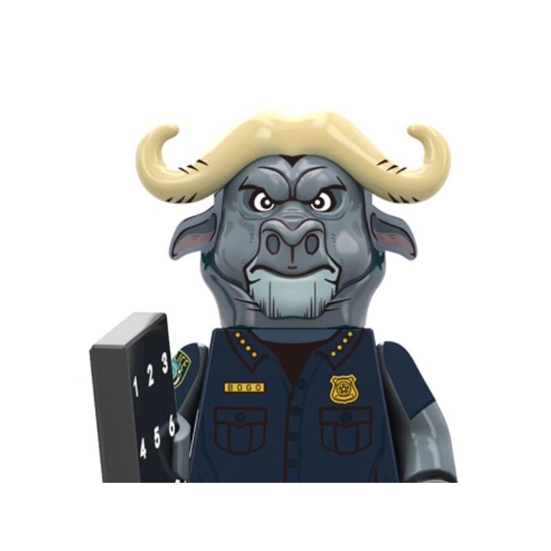 New Zootopia Set Nick Wilde Judy Hopps Building Block The Zoo fox rabbit bear sloth cattle lion Mini Action Figure Toys