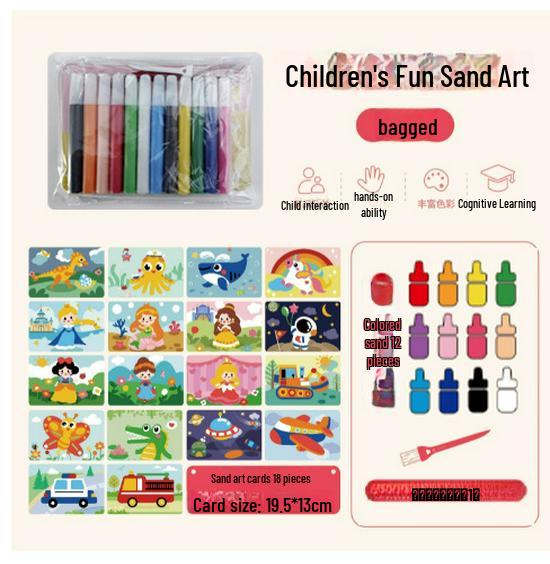Children's DIY Sand Painting Kit - Gift for Boys and Girls