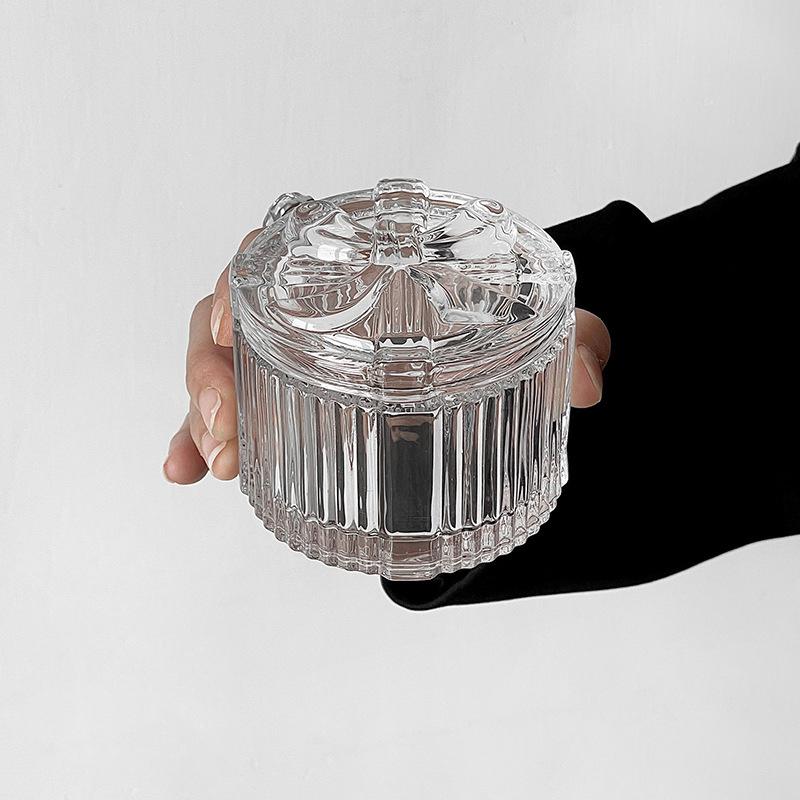 

Простий портативний кейс для зберігання прикрас у формі серця з кришталевого скла для жінок та дівчат, скринька для прикрас з кришкою, подарункові коробочки для каблучок та сережок