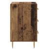 Nightstand with Drawers Reclaimed Wood Look 40 x 40 x 66 cm Engineered Wood