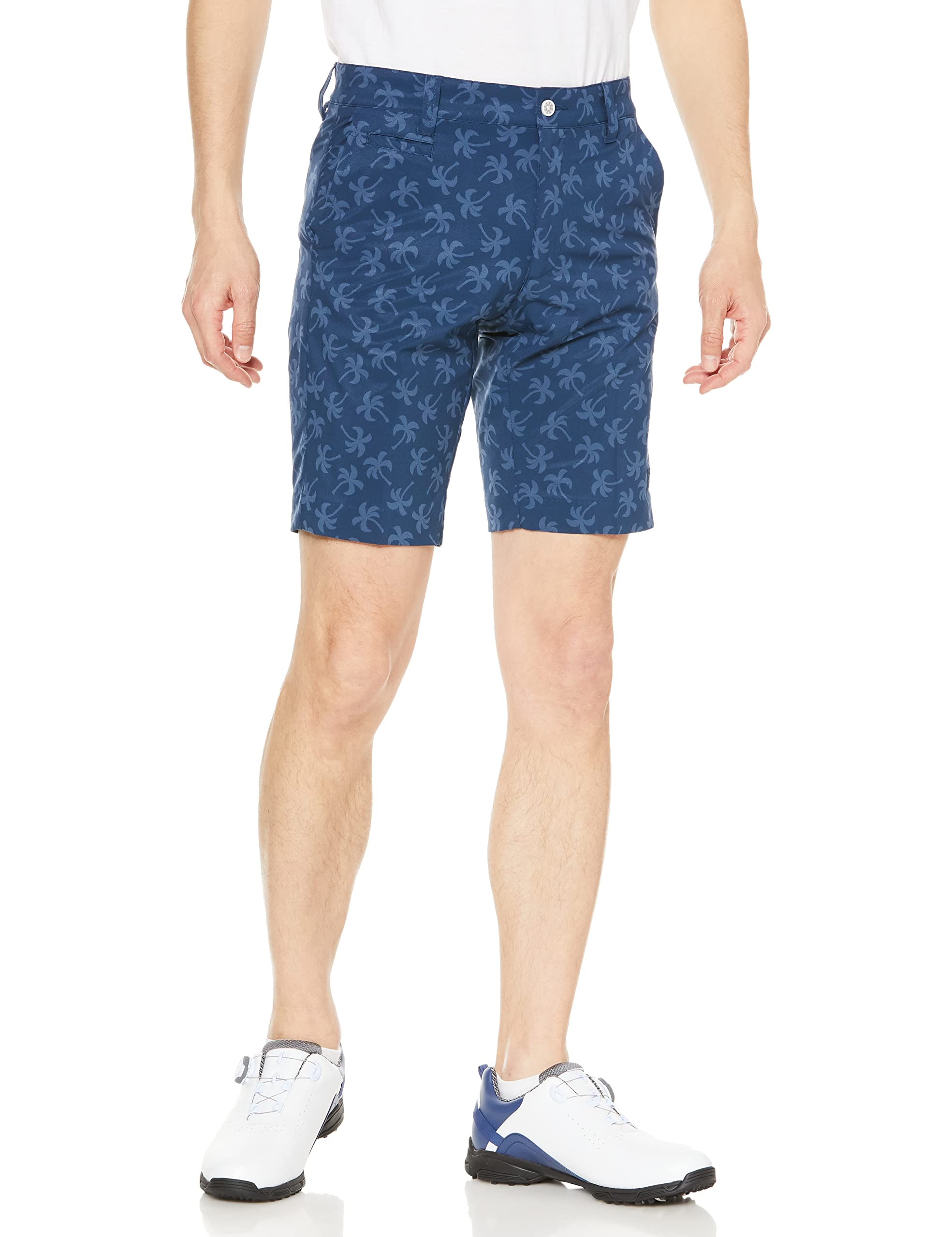 

FootJoy Modern Classic Palm Tree Print Shorts, Navy, Men s Medium, 80517-M