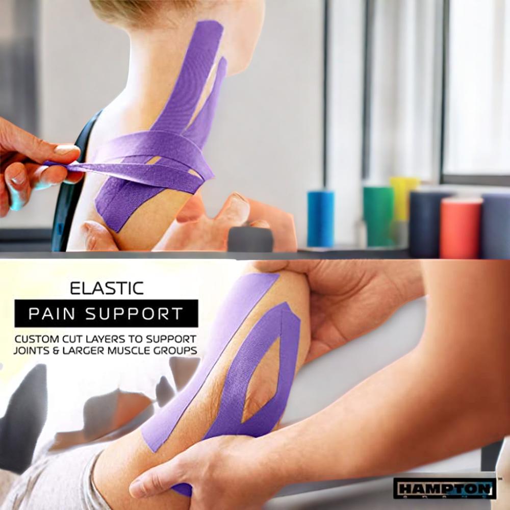 Cotton Elastic Muscle Patch for Muscle Recovery Customized Shape Colorful Athletic Waterproof Kinesiology Tape for Pain Relief