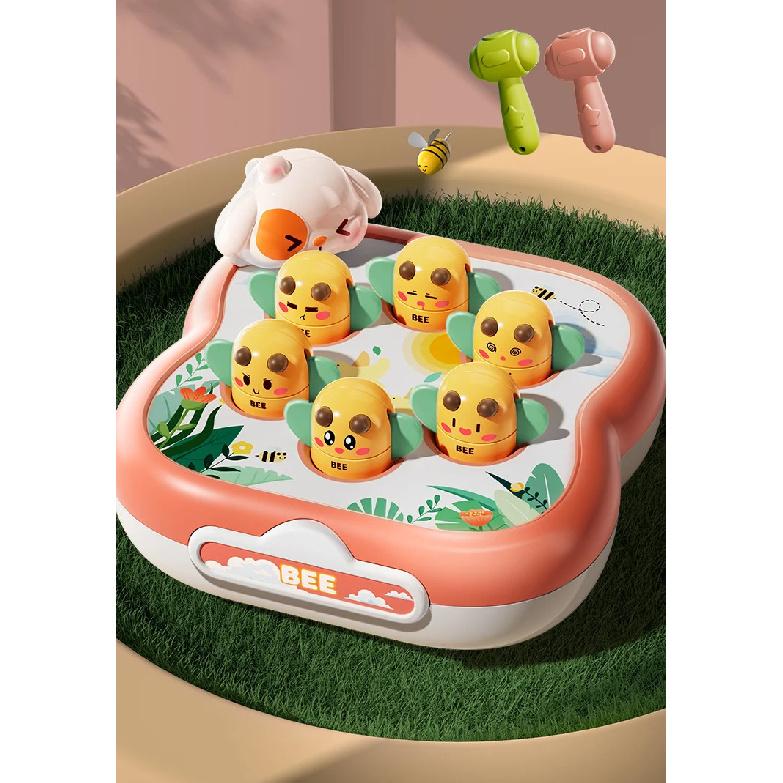 Baby Mole Hammer Whack Toy Kids Cute Animal Hand Percussion Sound Educational Sensory Develop Toys for 3 Year Children Gifts