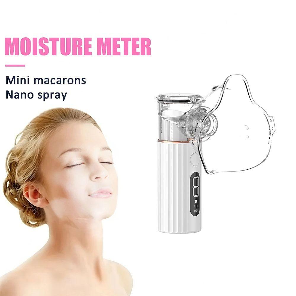 Mist Function Portable Facial Steamer USB Rechargeable Nano Mist Sprayer Daily Beauty Routine