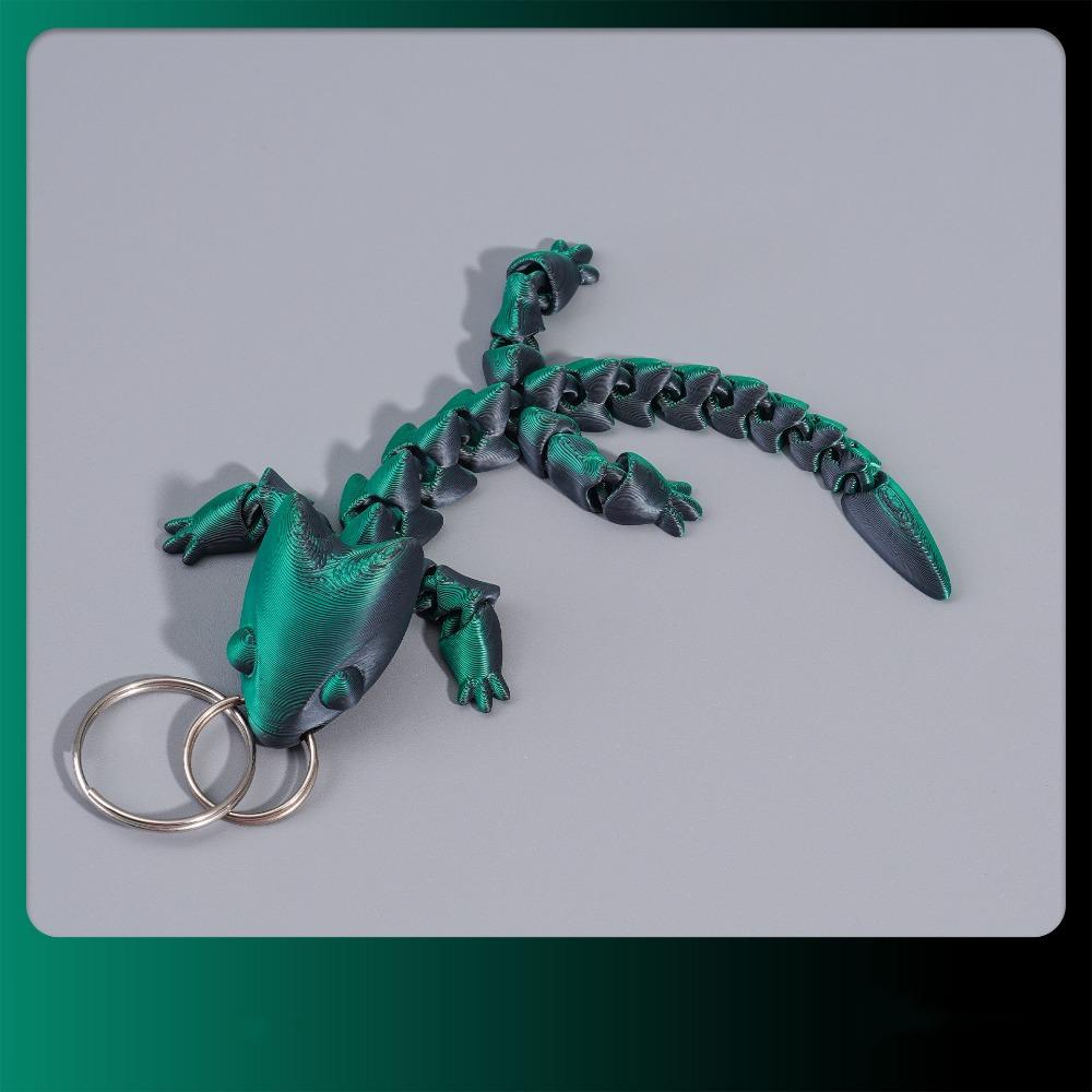 Fidget Toy Adjustable Body Joints Pendant Charms Articulated Dragon Lizard Toy  Kids Toy