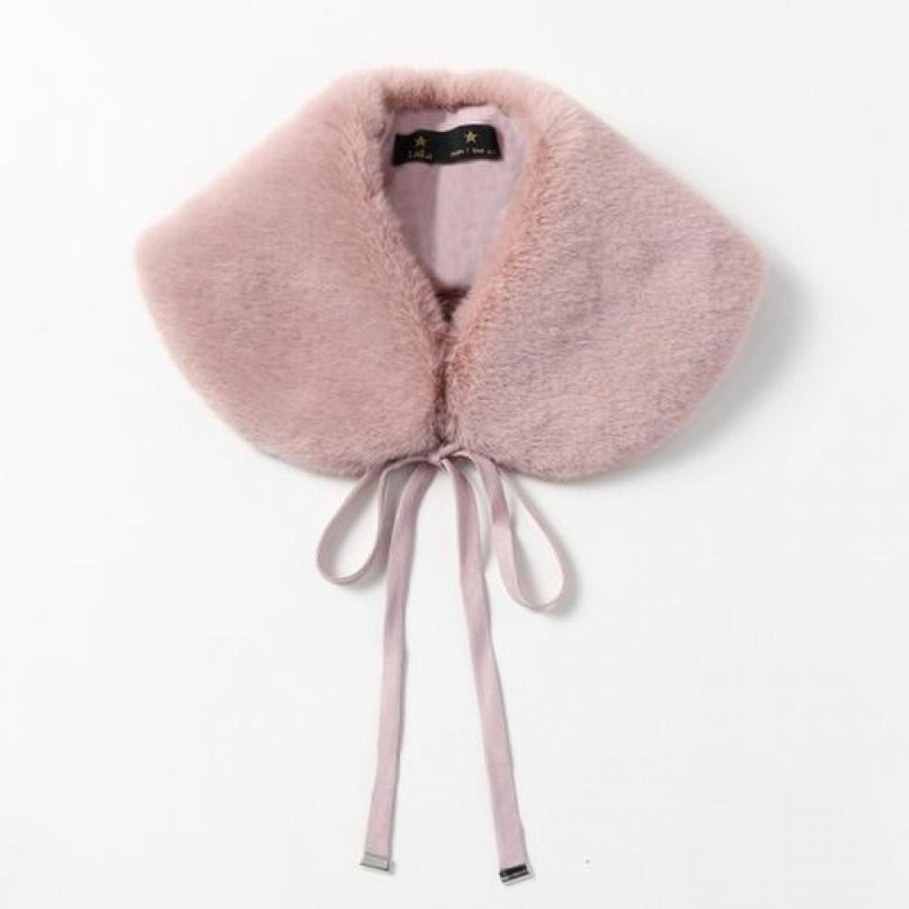 Lala Pink Feather Ribbon Scarf Lalaf199 Pink