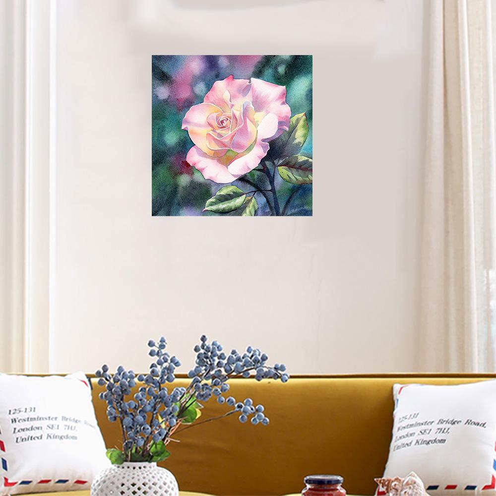 5D DIY Diamond painting Romantic flowers full diamond square/round diamond embroidery cross-stitch set home wall decorative art