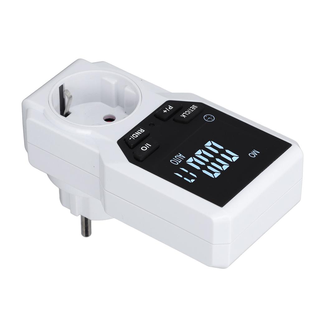 Timer Plug Outlet Digital Electrical Indoor Timed Power Switch Kitchen Home EU Plug 230V