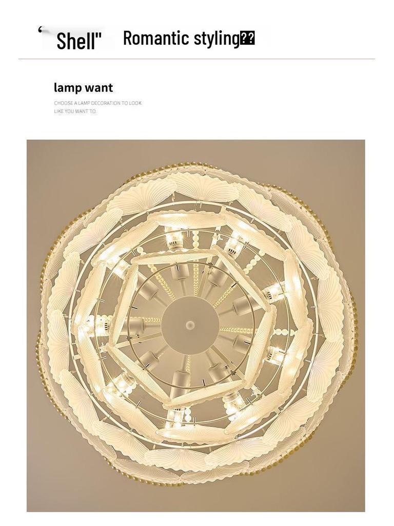 Modern French Crystal Pearl Chandelier for Living Room and Dining Room