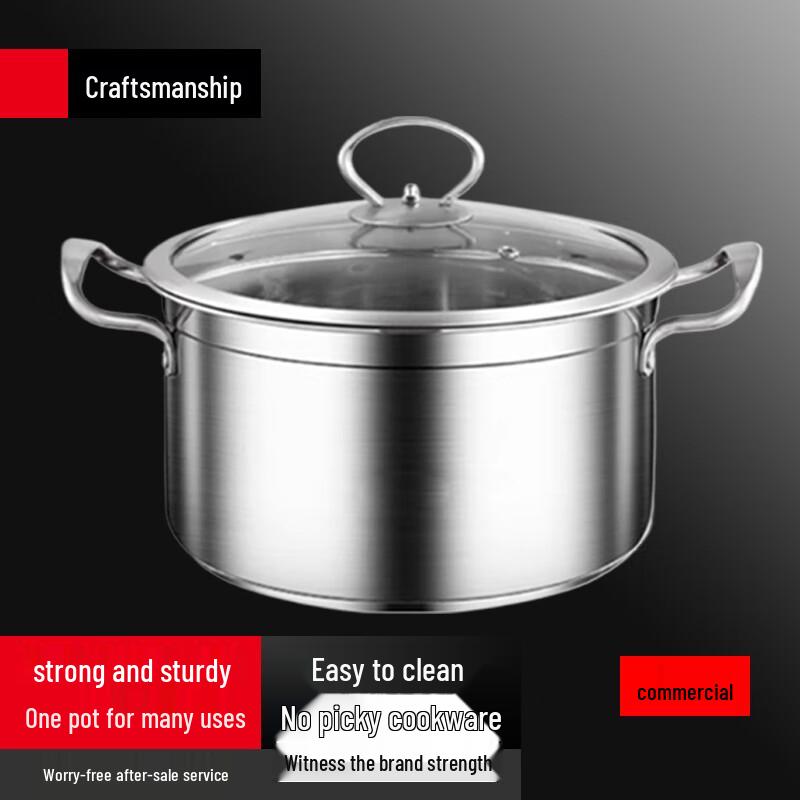Sule 24CM Single Layer Stainless Steel Steamer Pot