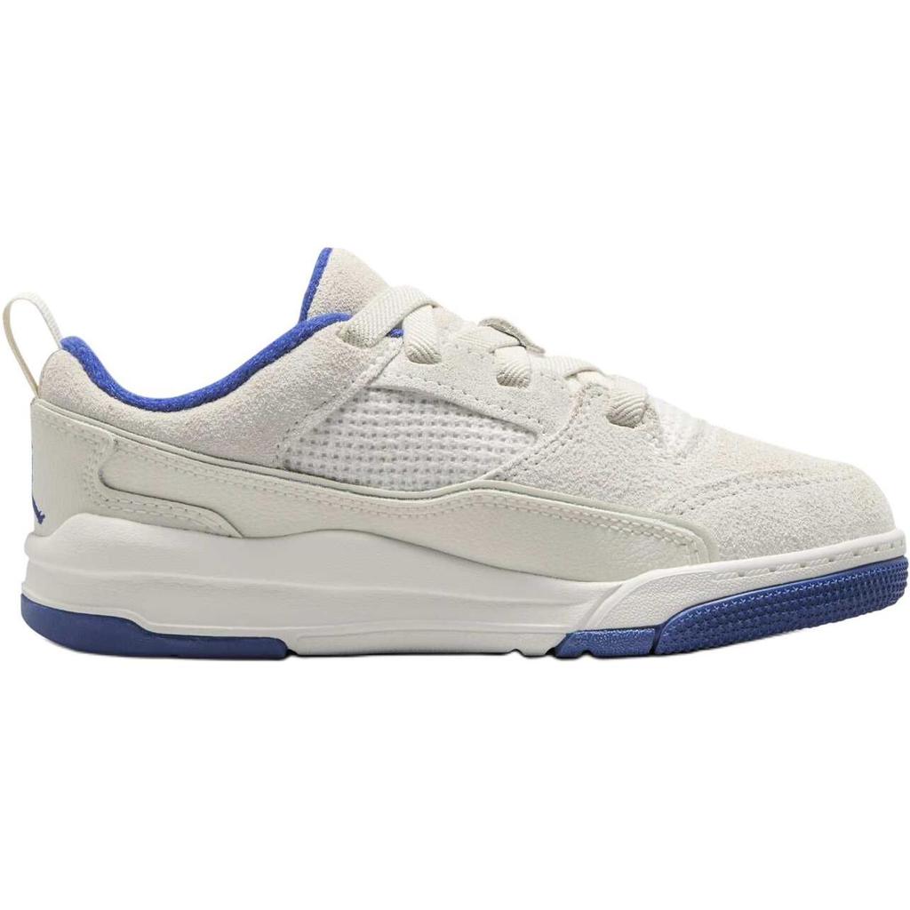 Jordan Flight Court Classic Comfortable Non-Slip Wear-Resistant Low-Top Kids Basketball Shoes Kids sneaker White Blue HF3332-005