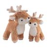 New Cute Christmas Elk Plush Dolls Stuffed Soft Plant Toys Sika Deer For Kids Family Xmas Decoration Valentine's Day Gift