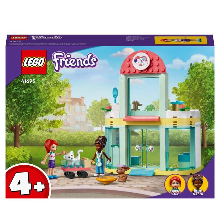 LEGO Friends Heartlake City Animal Clinic 41695 Toy Block Set, Animal/Doll, 4+ Years