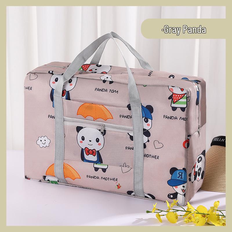 Versatile Folding Travel Bag - Large Capacity Shoulder, Handbag, and Trolley Storage