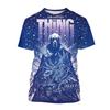Verão tendência de venda quente respirável camiseta de manga curta divertida estampada 3D roupa de rua impressa top confortável de manga curta