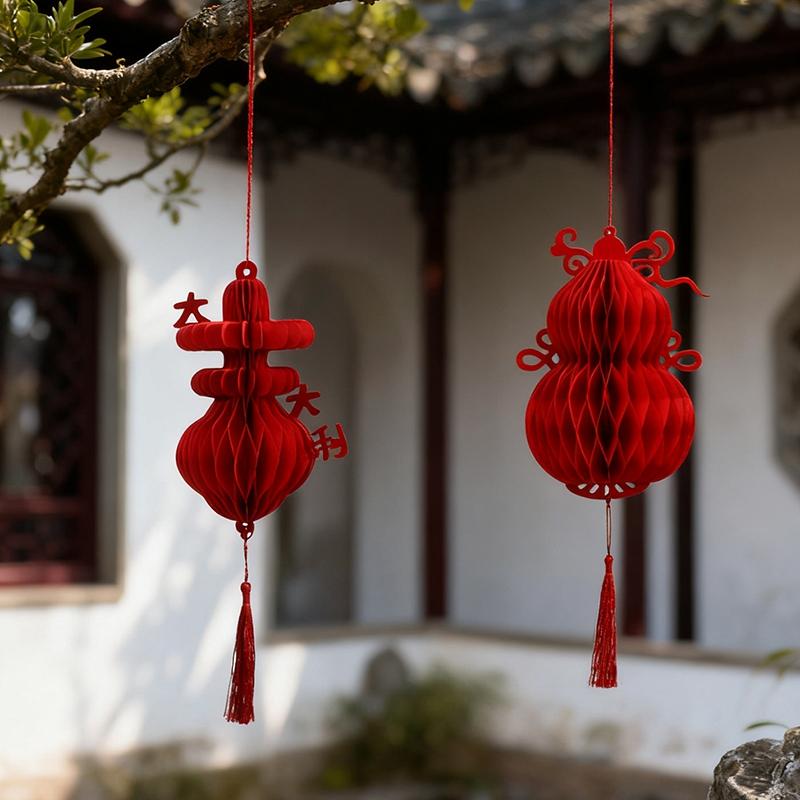 Honeycomb Lantern Hanging Ornament 2027 Sheep Year Chinese New Year Decorations Lunar Year of The Goat Home Decor