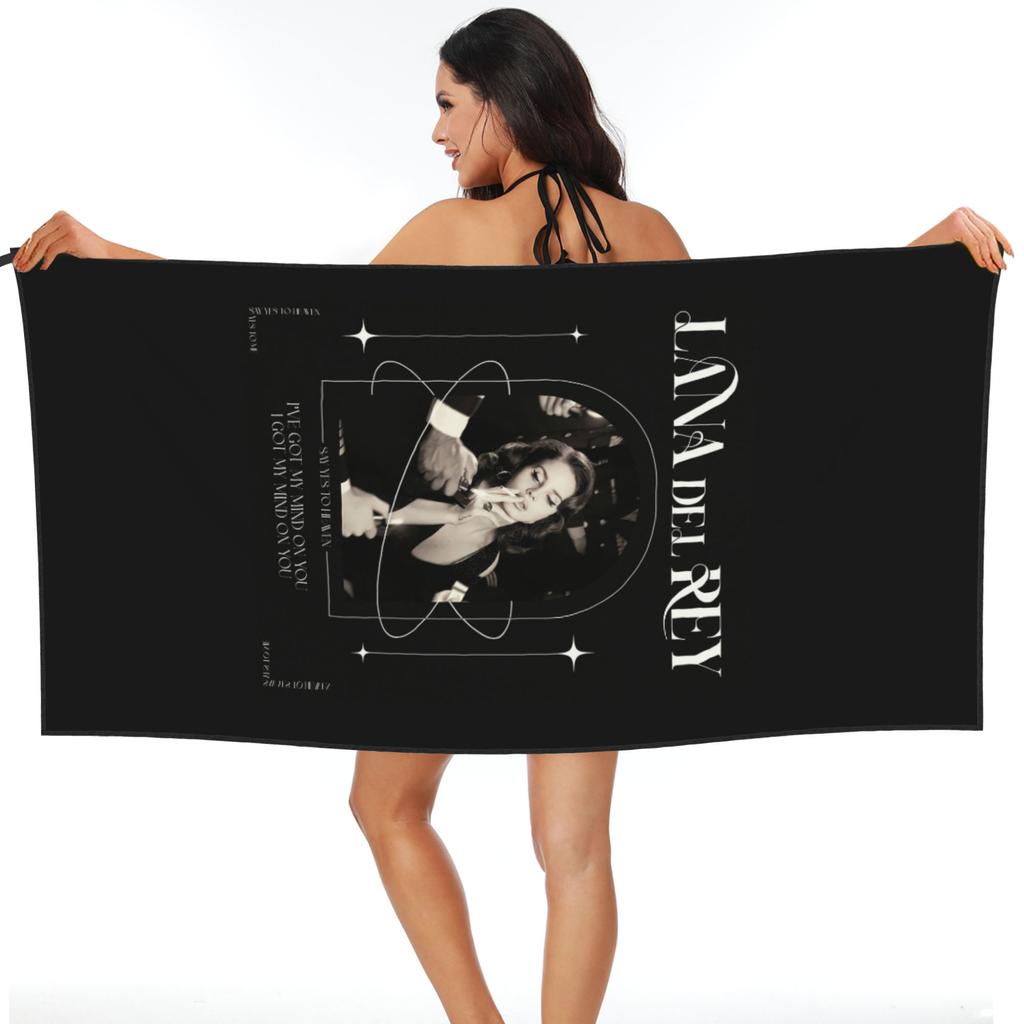 Lana Del Rey Beach Towel Soft Microfiber Quick Dry Absorbent Quick Towels For Bath