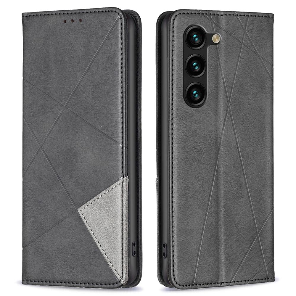 For Samsung Galaxy S25+/S24+ Case Anti-Scratch PU Leather Phone Cover Shell with Card Slots