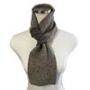 TERAICHI Reversible Mini Insert Neck Ichimatsu Scarf Scarf, Warmer, Mocha, Pattern, Women's (Mocha)