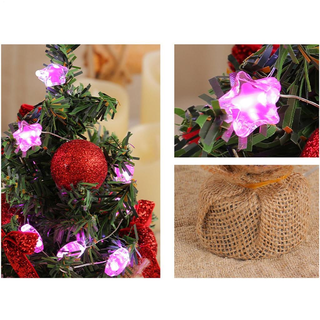 Mini-Schreibtisch-Weihnachtsbaum Leuchtend Festliche Dekoration Kleiner Künstlicher Weihnachtsbaum Für Büro Zuhause Geschäft Schlafsaal Schlafzimmer