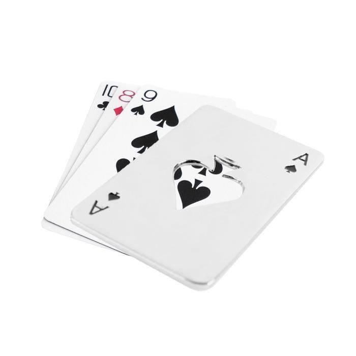 Kapsylöppnare - TWITFISH - Spader Ess - Rostfritt stål - Modern design - 1 st