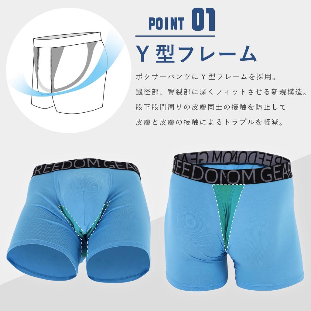 [FREEDOM GEAR] Boxer Briefs / Standard (M, Black)