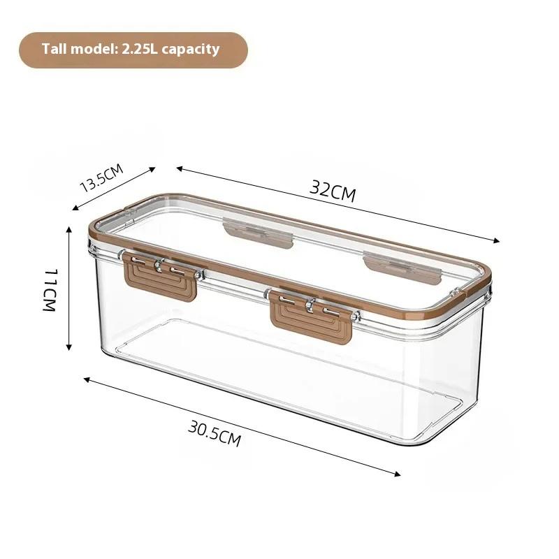 Sealed Dry Box Pasta Spaghetti Box Hermetic Jar Fruit Plastic Kitchen Fridge Household Organization Storage Containers Box