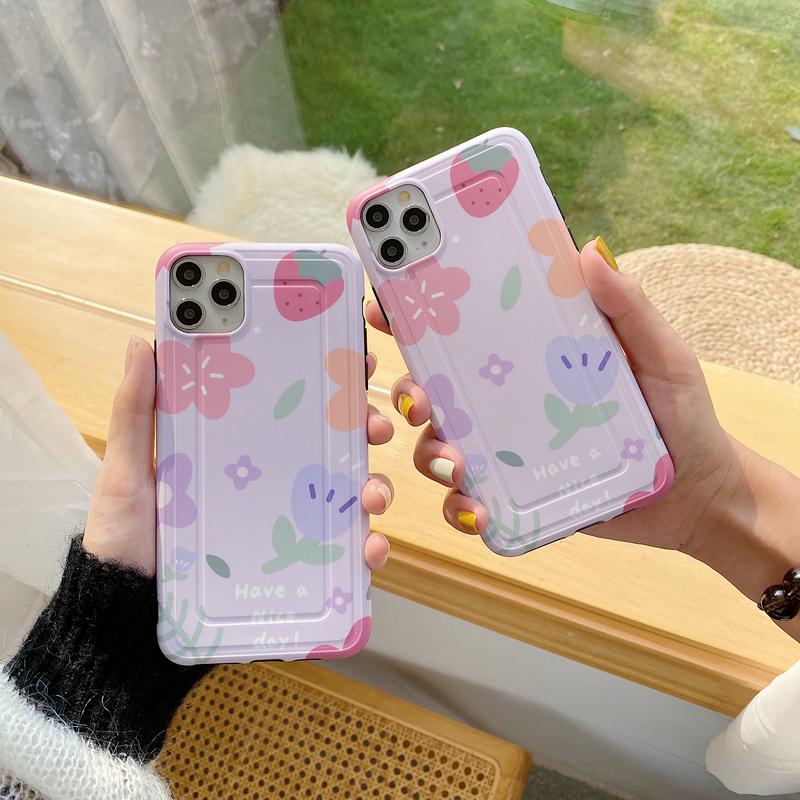 Compre Cute 3D Purple Flower Soft Silicone Case Cover For iPhone 11 Pro Max  X XS XR 8 7 Plus barato — frete grátis, avaliações reais com fotos — Joom