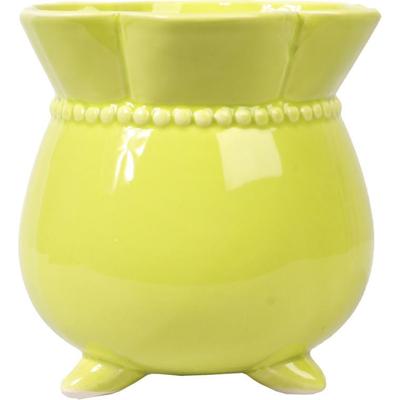 Decorative Ceramic Vase In Green