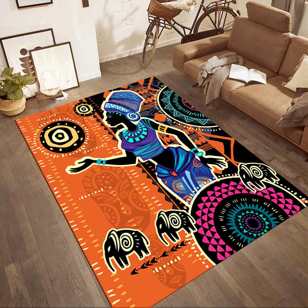 African Heritage Elegance Floor Mats for Living Room, Bedroom and Room Decoration Are Suitable for Gifts.