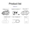 1pc Bluetooth 5.3 Helmet Headphone RGB Colorful Mixing Motorbike Earphone  For 2 Riders