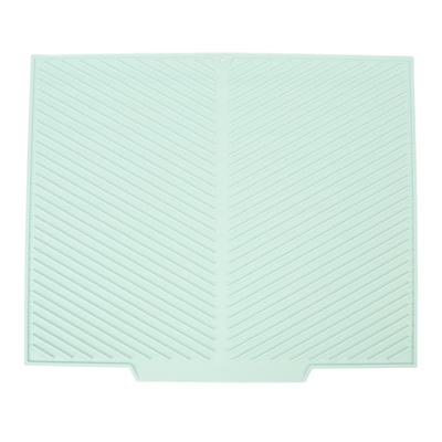 Dish Drying Mat Silicone Heat Insulated Multipurpose Dish Drain Pad Pet Feeding Mat 40.5x50.5cm