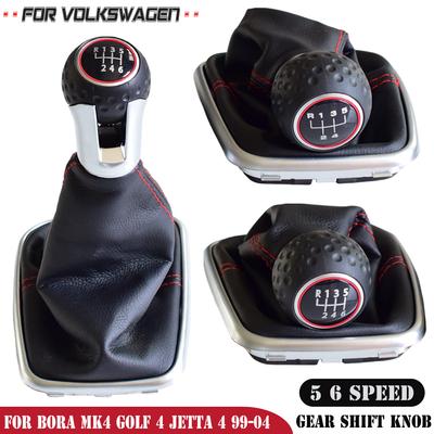 12mm For Volkswagen VW Golf 4 IV MK4 GTI R32 Bora Jetta 5 / 6 Speed Black Frame Gear Shift Knob Lever Gaiter Boot
