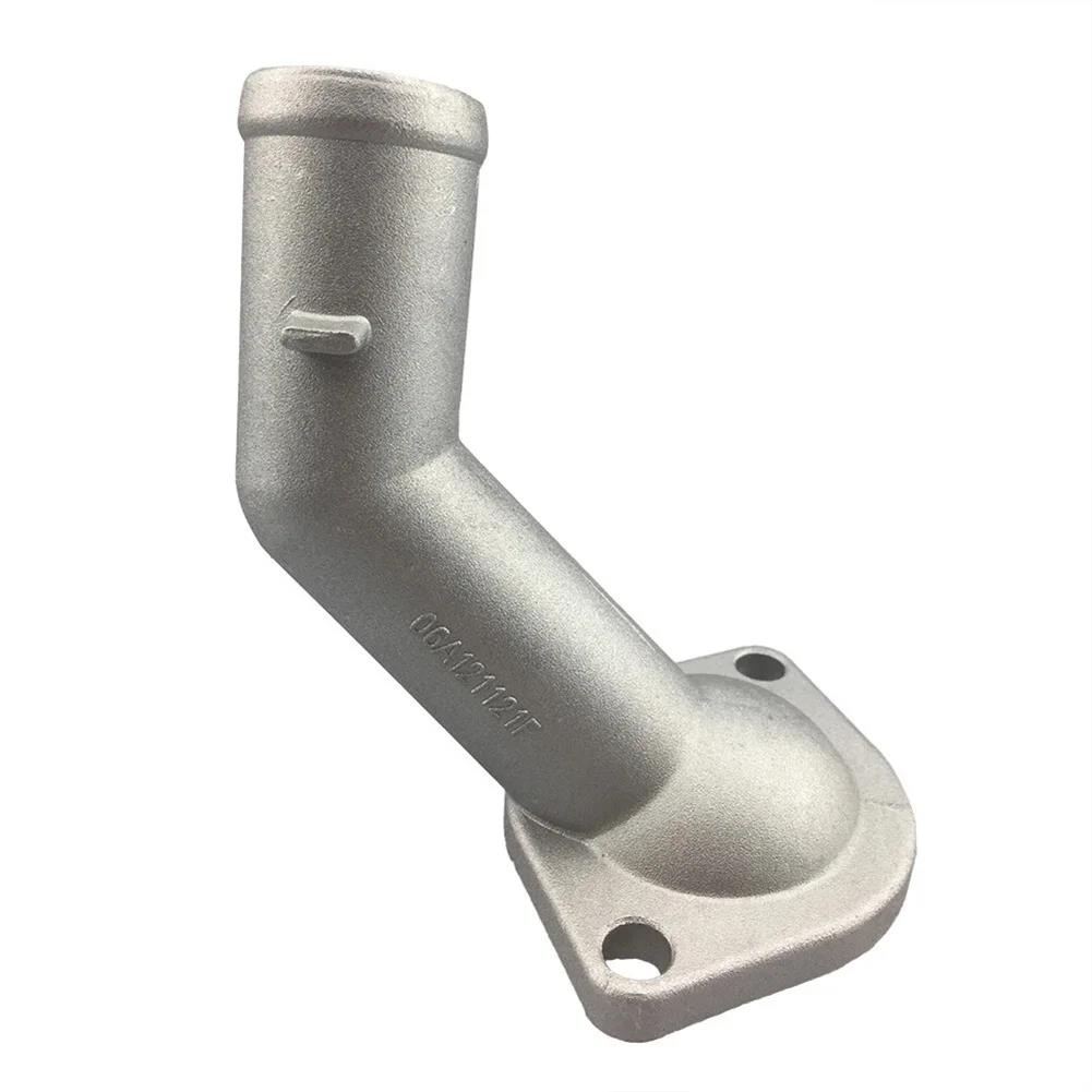 Aluminum Radiator Coolant Hose Connector For For Golf 2006-2013 1999-2017 1.6L 1.8T 2.0L OEM 06A121121C 06A121121FGood Product