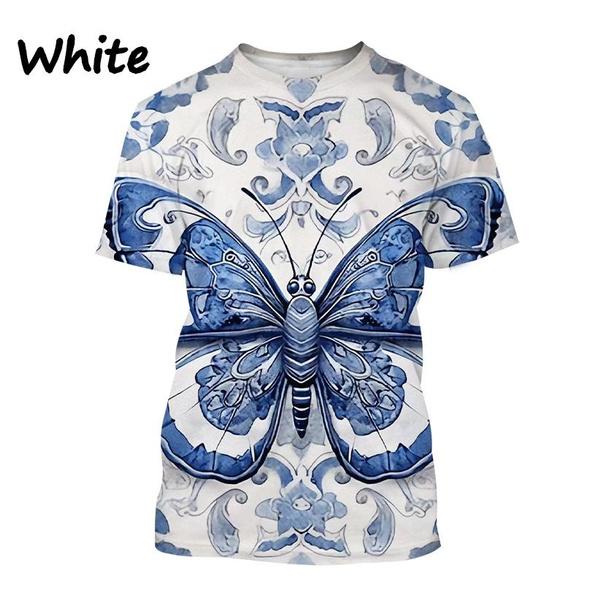 Animal Painting Art 3D Printing T-shirt Men's Fashion Animal Pattern Round Neck Short-sleeved Casual Tees Tops