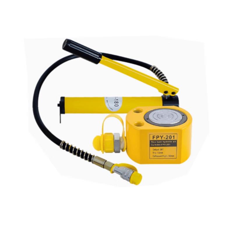 Hugong 20-Ton Ultra-Thin Hydraulic Jack with Manual Pump