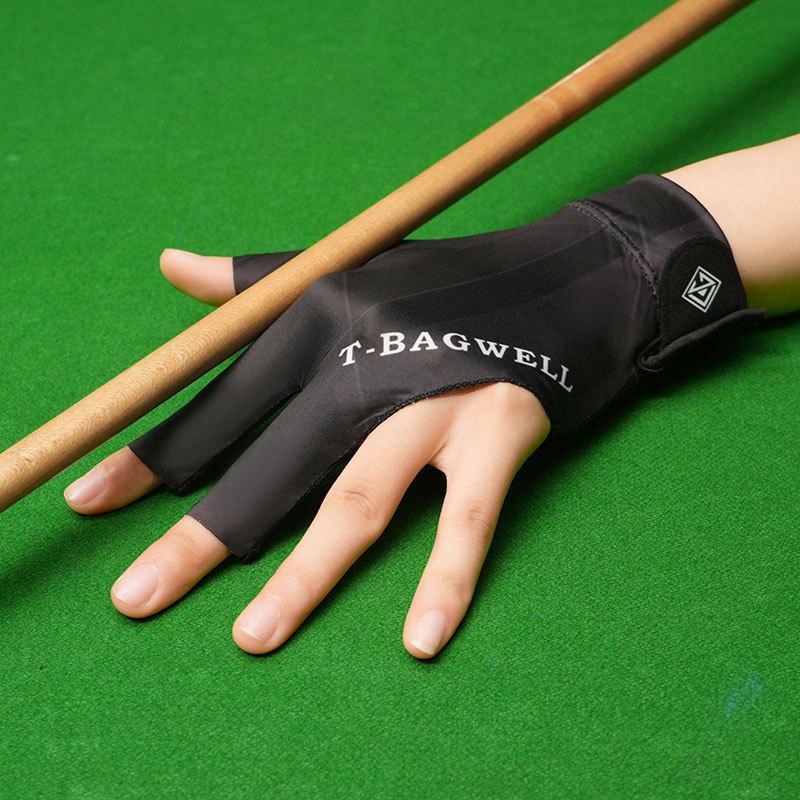Men's and Women's Billiards Finger Exposed Professional Snooker Competition Anti Slip Thin Three Finger High Elastic Billiards Gloves