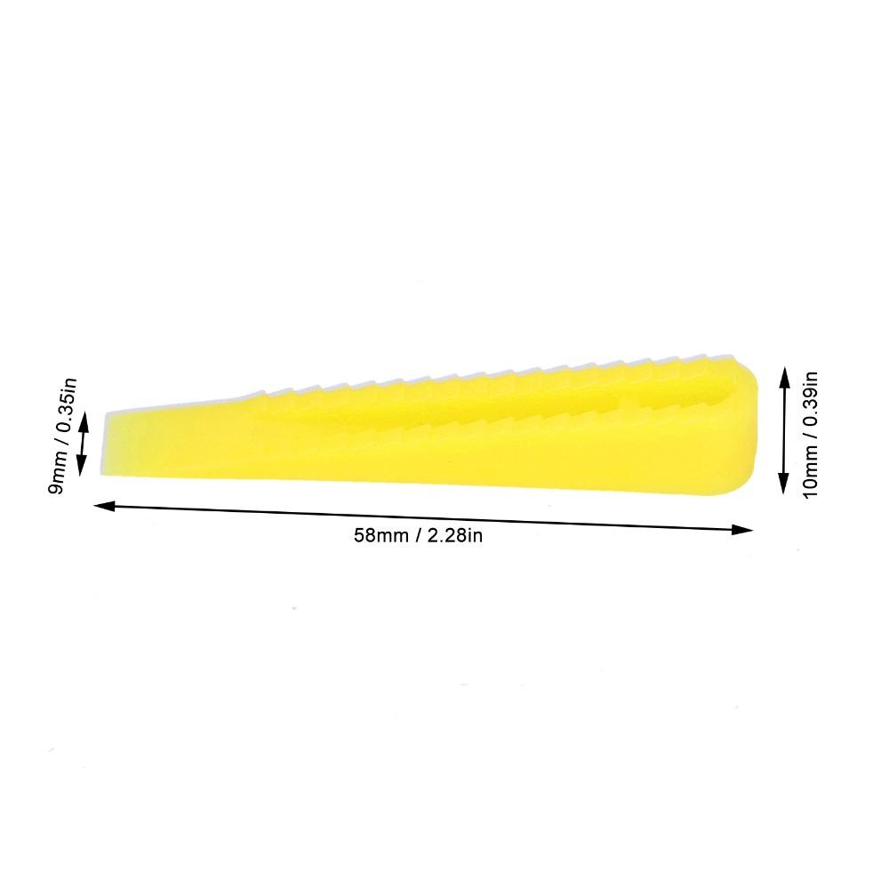 100Pcs HDPP Tile Leveling System Yellow Floor Tiling Tools Tile Leveler Wedges  Home Renovation