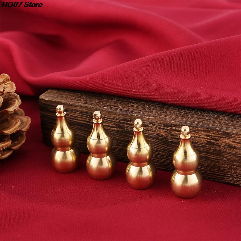 1 Peça Cabaza Chinesa Tradicional Feng Shui Latão Mental Para Saúde Melhorar Budista Boa Sorte Ornamento de Casa Decoração Pingente Chaveiro