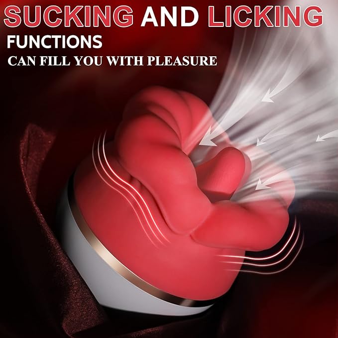Tongue Licking Suction Vibrator for WomenNipple Vibrator  Vagina Masturbators Massager Sex Toys Clitorals Stimulator for Women Couple