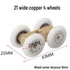 Glass Shower Sliding Door Wheel and Tapered Hanging Clip Pulley