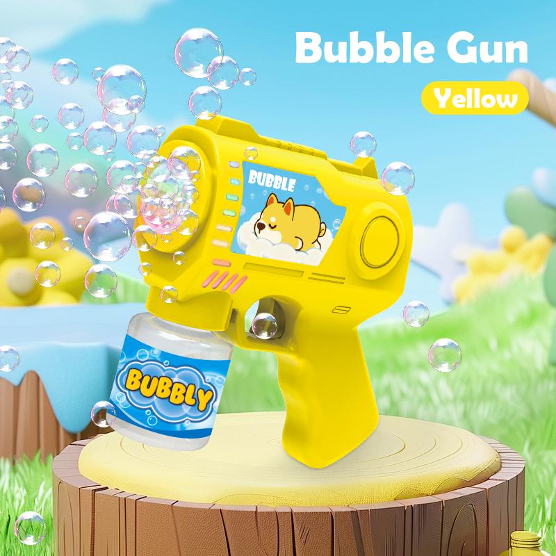 

Knyysecq Cute Bubble Gun Children S Toy Fully Automatic Continuous Delivery Holiday Party Gift Toy Without Battery Bubble Water (As shown-8835)-