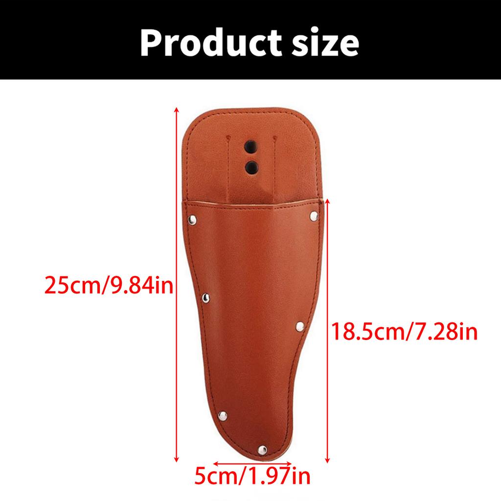 Husa Protectoare pentru Foarfeci de Grădinărit Teacă din Piele PU Suport Protector Organizatoare Tip Geantă Agățătoare pentru Unelte de Grădinărit și Reparații