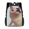 Beluga Cat Backpack Hot Sale Daypack Large Capacity Children BookBag School Bag Shoulder Bags for Men Women
